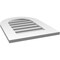 Ekena Millwork Round Top Surface Mount PVC Gable Vent: Functional, w/ 3-1/2"W x 1"P Standard Frame, 18"W x 24"H GVPRT18X2401SF - alternate 5